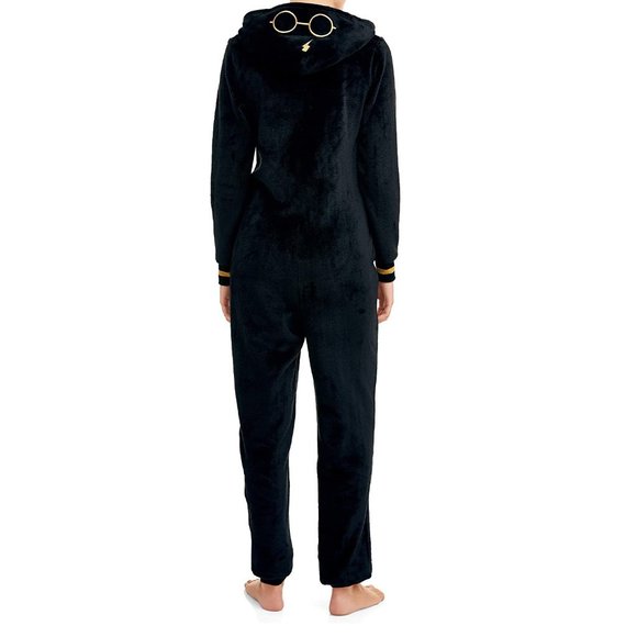 Harry Potter Minky Fleece Union Suit Gryffindor Pajamas PLUSH NWT - Picture 2 of 7
